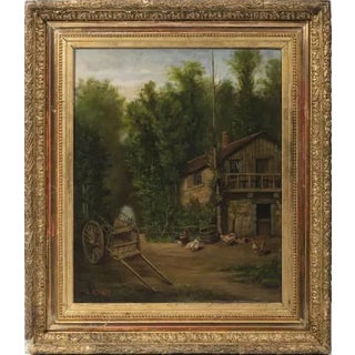 European School Artist, Rural Landscape, Oil on Canvas, Framed For Sale