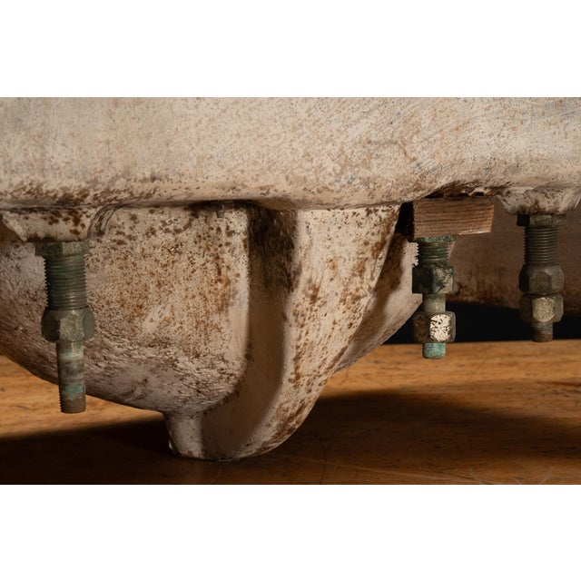 Early 20th Century Kohler Porcelain Enameled Cast Iron Three Tap Sink For Sale - Image 11 of 12