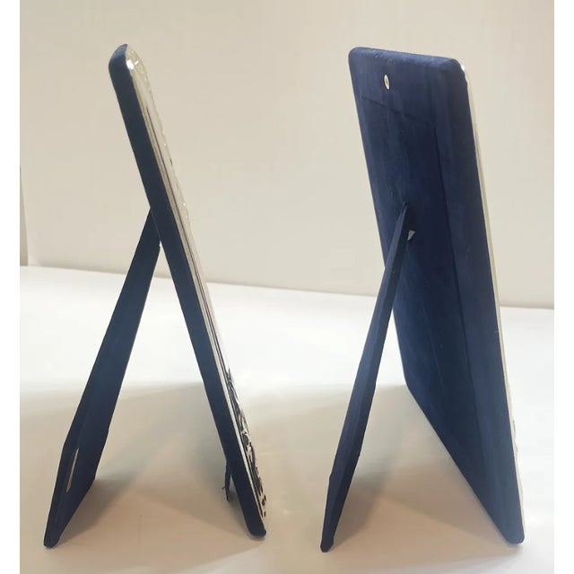 Vintage Silver Plate Picture Frames by Wallace - A Pair For Sale - Image 12 of 15