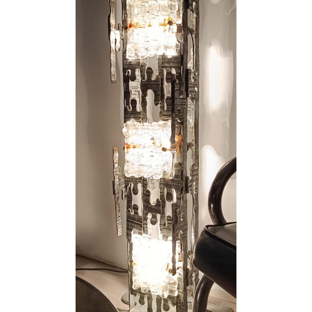 Brutalist Floor Lamp attributed to Albano Poli for Poliarte, 1970s For Sale - Image 11 of 14