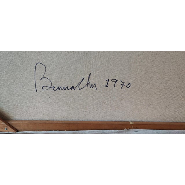 Benna Chu, Fori Bleu, 1970, Oil on Canvas For Sale - Image 3 of 10