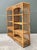 Camel Vintage Woven Rattan Low Etagere - Set of 2 For Sale - Image 8 of 12