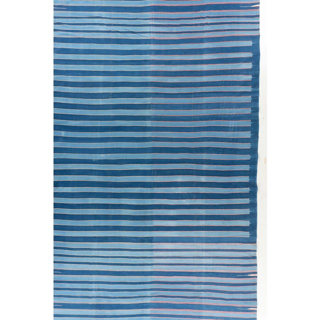 Antique Indian Dhurrie Rug 11ft 6in X 22ft For Sale - Image 16 of 17