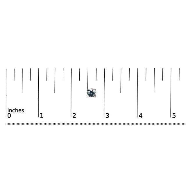 Early 21st Century 14K White Gold 2.00 Cttw Blue Lab Grown Diamond Stud Earrings with Screw Backs For Sale - Image 5 of 5