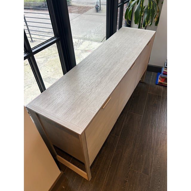 Modern 3-Door Sideboard With Fluted Detailing For Sale - Image 3 of 8