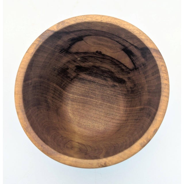 Vintage Turned & Lathed Myrtlewood Bowl For Sale - Image 9 of 11
