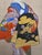 Scarlet Mid 20th Century Japanese Woodblock Print Scroll Depicting a Standing Beauty For Sale - Image 8 of 12