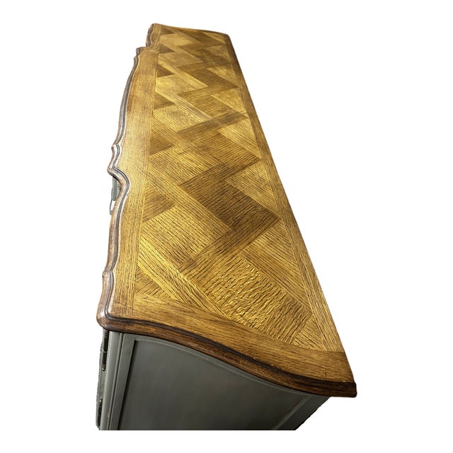 French Oak Breakfront Buffet, Early 20th Century For Sale - Image 4 of 18