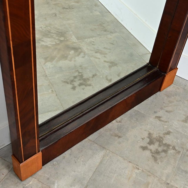Early 20th Century French Empire Style Wall Mirror with Cue Rack For Sale In Baton Rouge - Image 6 of 9