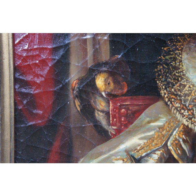 Maria Di Antonia Serra Portrait Oil Painting After Peter Paul Rubens 40" For Sale - Image 9 of 12