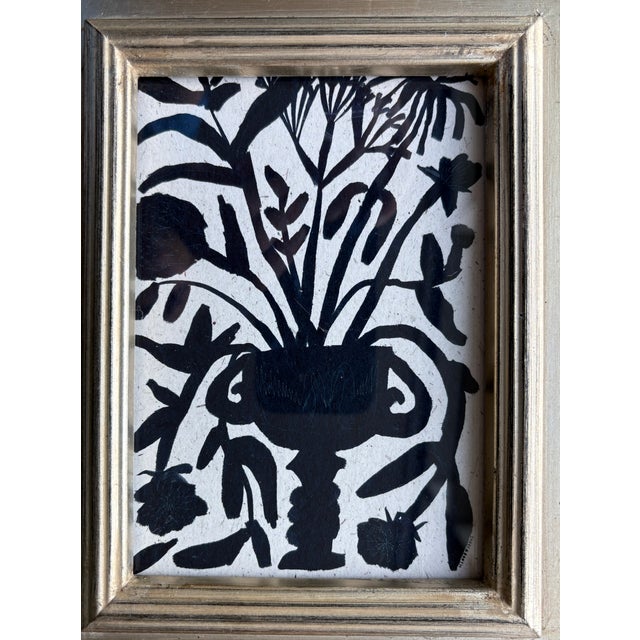 This is a reproduction print made by the artist of her original painting, on card stock, signed in print, under non-glare...