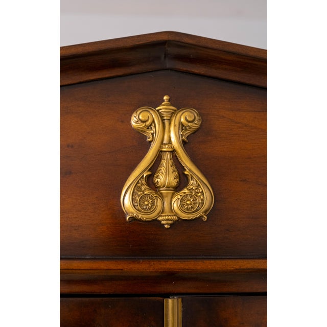 Hickory White Regency Style Mahogany China Display Cabinet For Sale - Image 13 of 18