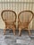 Tan A Pair of Rattan Fan Back Lounge Chairs in the Franco Albini's Style. Circa 1980s For Sale - Image 8 of 18
