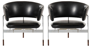 Set of Norwegian Rosewood Model Cirkel Lounge Chairs by Sigurd Resell for Rastad & Relling, 1960s