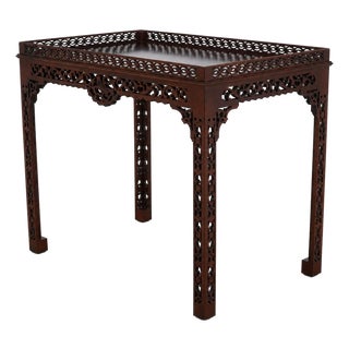 Baker Colonial Williamsburg Byrd Mahogany Tea Table For Sale