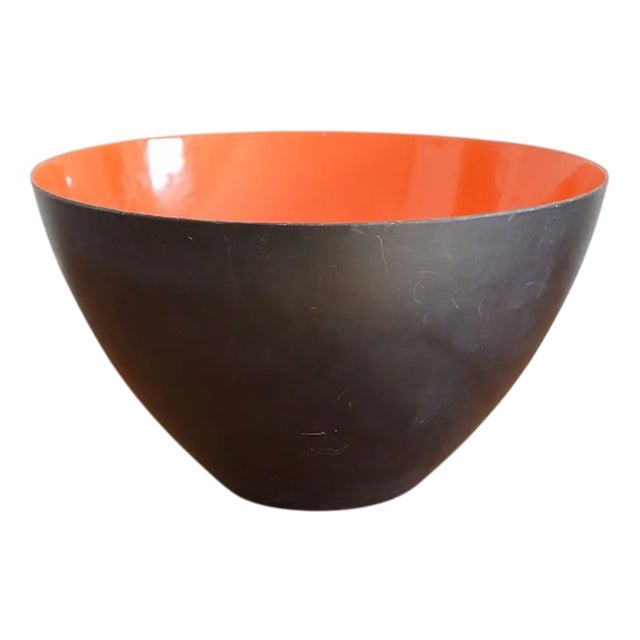 Enamelled Steel Bowl by Herbert Krenche for Torben Ørskov, 1950s For Sale