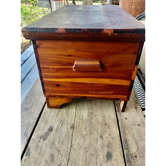 1960s Rustic Cedar Box For Sale In Houston - Image 6 of 11