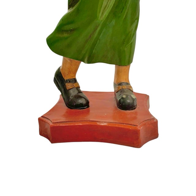 Late 20th Century Lady Golfer Statue Large Female Sculpture Vintage Country Club Decor For Sale - Image 5 of 10