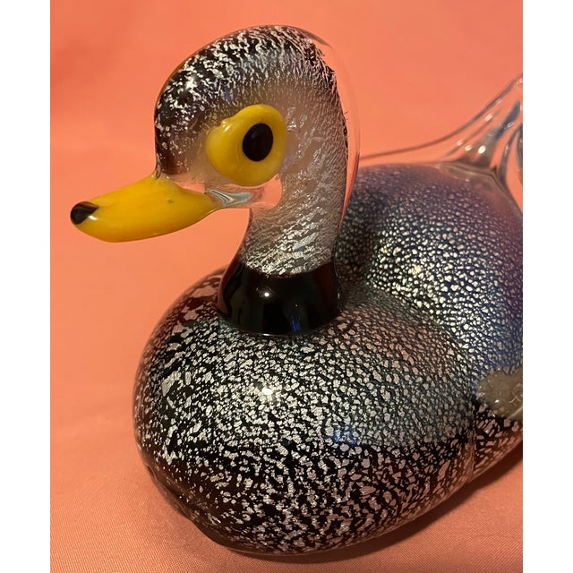 Sky Blue Mid-Century Murano Glass Ducks by Gino Mazzuccato - Uv Uranium & Cadmium Glow - Pair For Sale - Image 8 of 18