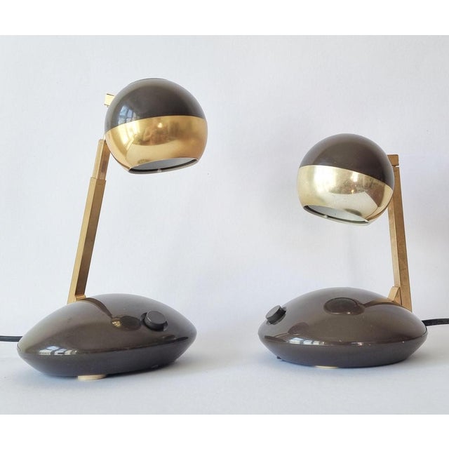 1970s Mid-Century Telescope Table Lamps from Eichhoff Werke, Germany, 1979, Set of 2 For Sale - Image 5 of 18