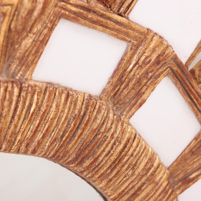 Line Vautrin A Snow White Glass and Resin Mirror, in the Manner of Line Vautrin. Contemporary. For Sale - Image 4 of 7