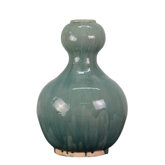 Chinese Turquoise Gourd Vase For Sale - Image 3 of 7