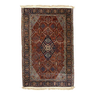 1920s, Handmade Antique Persian Jozan Rug 4.6' X 6.11' For Sale