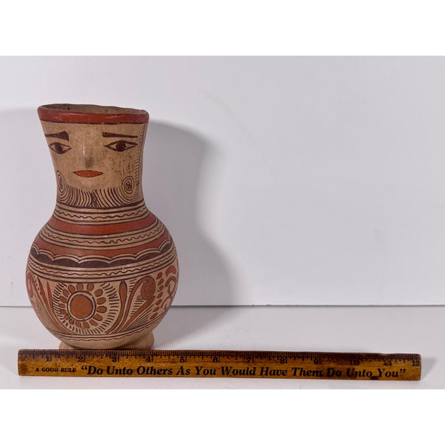 Mexican Folk Art Guerrero Nahua Figural Vase For Sale - Image 15 of 18
