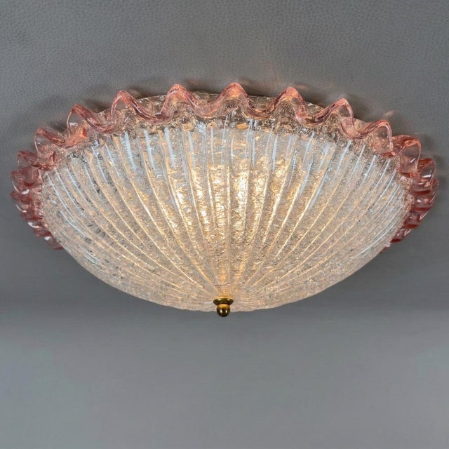 A touch of refined sweetness and pure Italian design to enhance your ceilings. This rare and precious Murano glass ceiling...