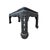 Ebony Oriental Dragons Relief Carving Rectangular Painting Console Table Desk For Sale - Image 8 of 13