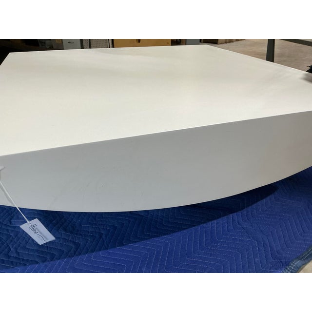 Contemporary Bernhardt White Coffee Table For Sale - Image 3 of 4