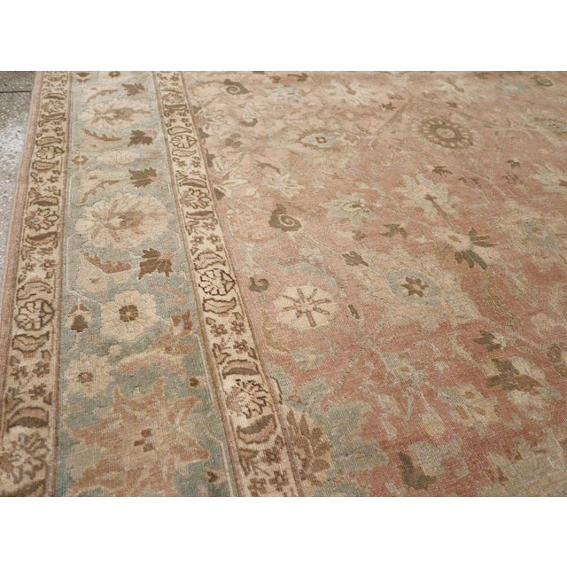 Rustic Galerie Shabab Collection Early 20th Century Persian Tabriz Accent Rug For Sale - Image 3 of 8