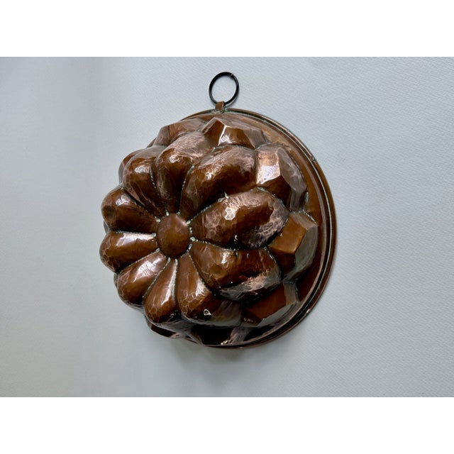 Copper Early 20th Century Hammered Copper Mould For Sale - Image 8 of 17