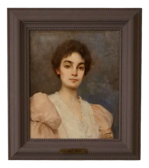 Octave Gallian, Portrait of a Man, 1895, Oil on Canvas