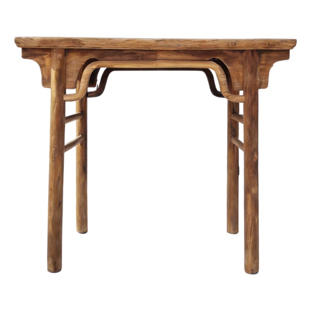 19th Century Elm 38" Altar Table For Sale