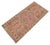 1960s Low Pile Hand Knotted Turkish Small Rug Faded Mat Accent Rug - 21'' X 45'' For Sale - Image 4 of 16