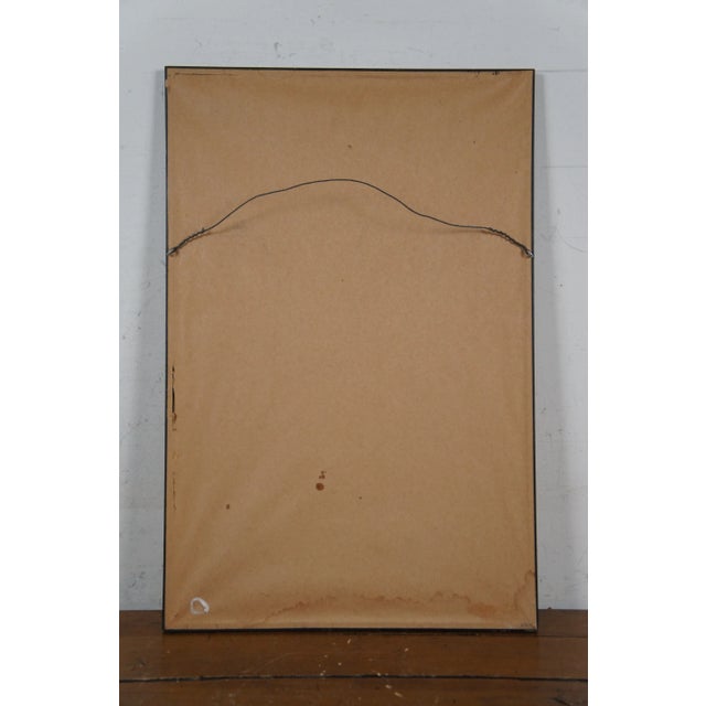 1975 David Moss Bet Alpha Abstract Jewish Judaica Hebrew Ketuba Print, Framed For Sale - Image 10 of 10