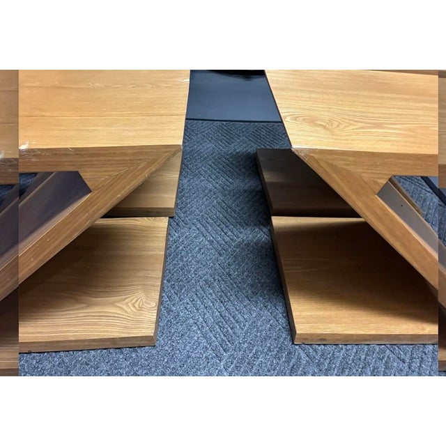 Wood Vintage Zig Zag Chair Set For Sale - Image 7 of 15