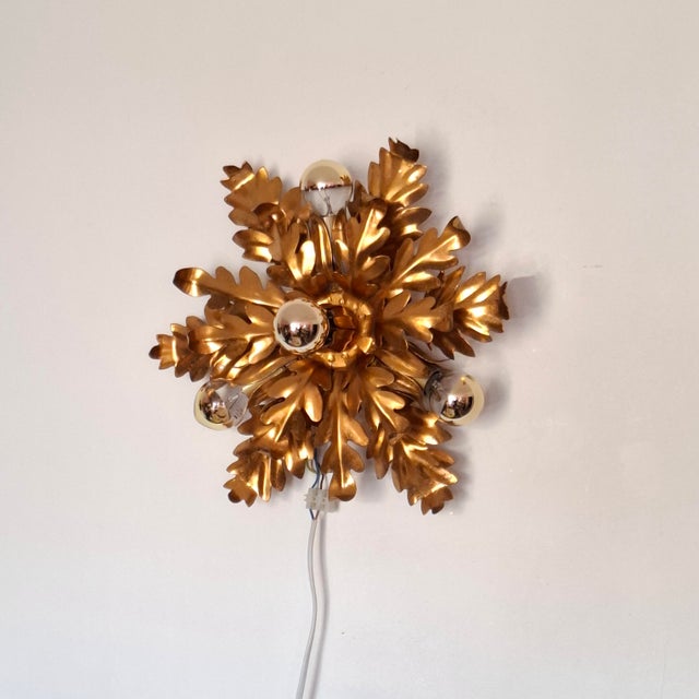 Mid-Century Modern Four-Light Ceiling Lamp, Italian, 1970s For Sale - Image 10 of 18