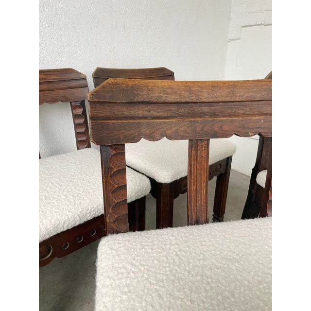 Brutalist Chairs by Charles Dudouyt, 1940s, Set of 6 For Sale - Image 16 of 18