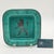 Vintage Wilhelm Kåge Gustavsberg "Argenta" Footed Dish With Silver Heraldic Lion For Sale - Image 10 of 10