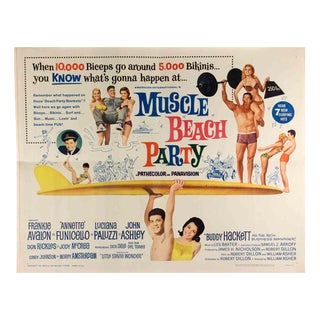 Muscle Beach Party Poster, USA, 1964 For Sale