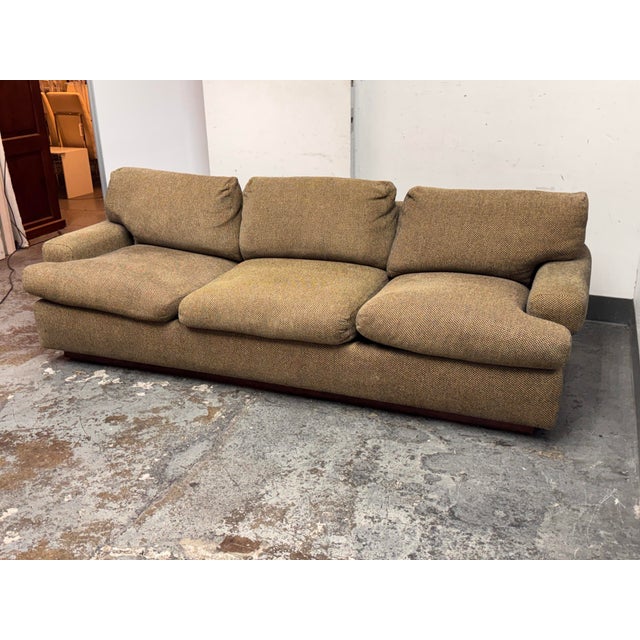 Early 21st Century John Wheatman for Marco Fine Furniture Tweed Sofa For Sale - Image 5 of 12