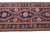1900 - 1909 Antique Karabaugh Wool Runner in Blue and Red Designed With Tribal Pattern For Sale - Image 5 of 9