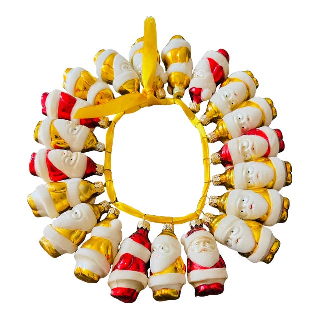 25 Small Santas Vintage Christmas Ornaments For Sale