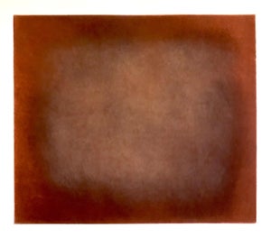 Joe Novak, Abstract Color Field Red Purple Gradient Aquatint Etching California Minimalism, 2001