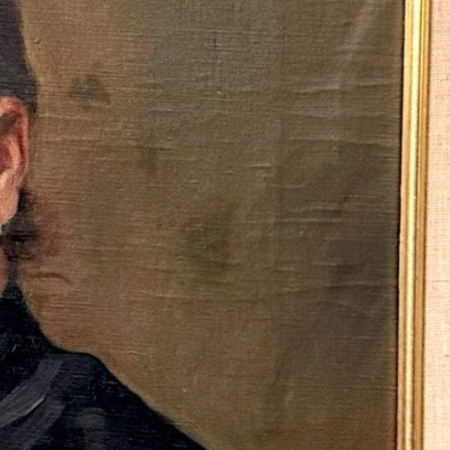 Pair of Signed Hungarian Portrait Paintings Attributed to F. Petkó Zsigmond, Dated 1906–1907 For Sale - Image 15 of 18