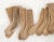 Charming set of 15 wooden socks decorations, 19th century h. 43 w. 12 d. 2 cm h. 16.9 w. 4.7 d. 0.7 in