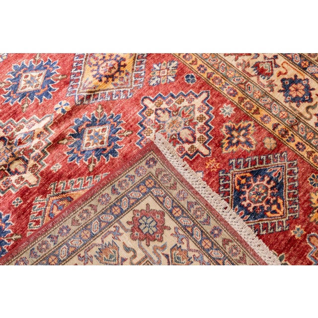 Pak Kazak Rug 5'7'' X 8'2'' For Sale - Image 9 of 11