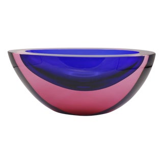 1960s "Sommerso" Art Glass Vase attributed to Falvio Poli For Sale